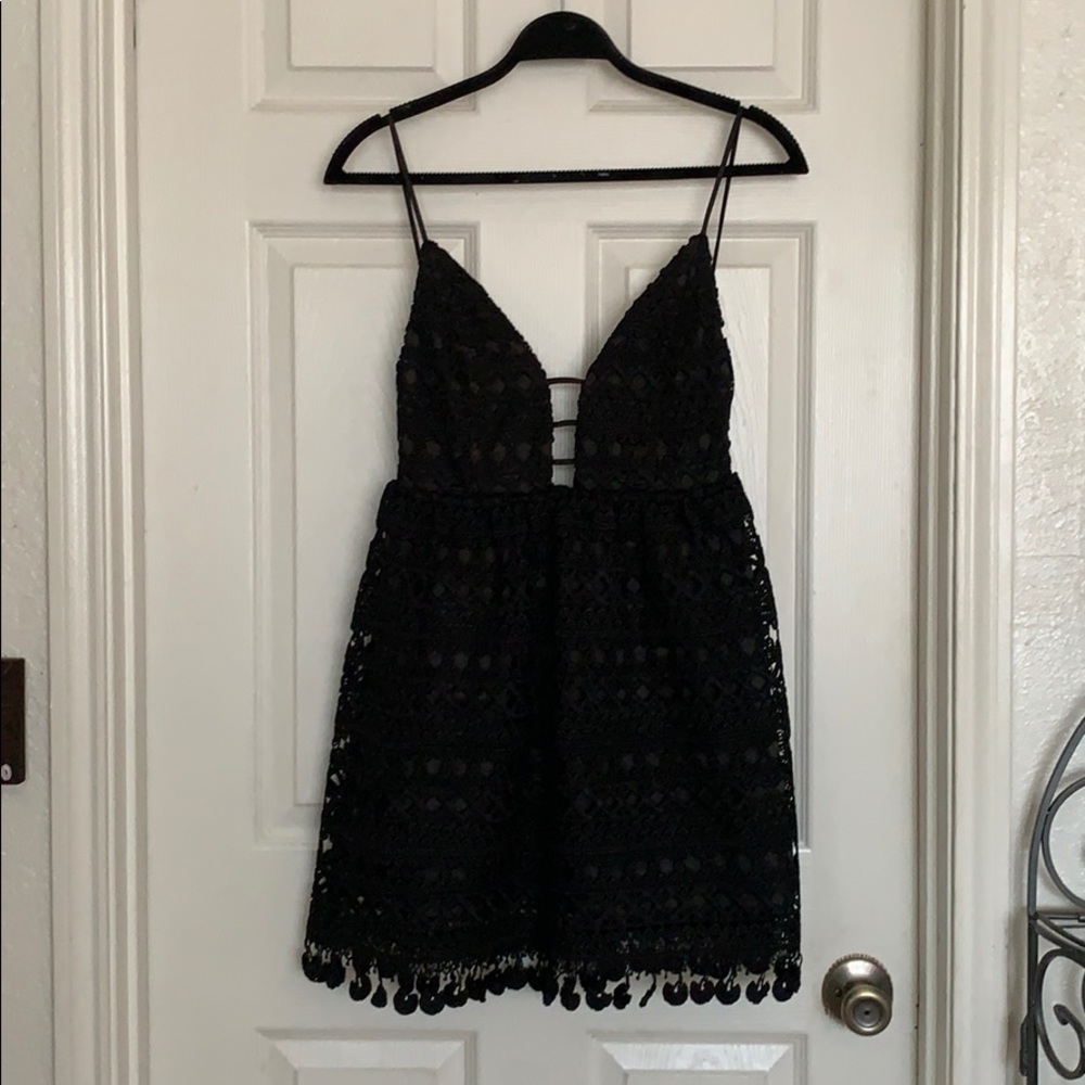 Bebe black dress.